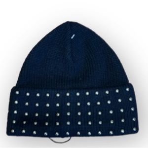 NWT Rebecca Minkoff Studded Peak Beanie One Size